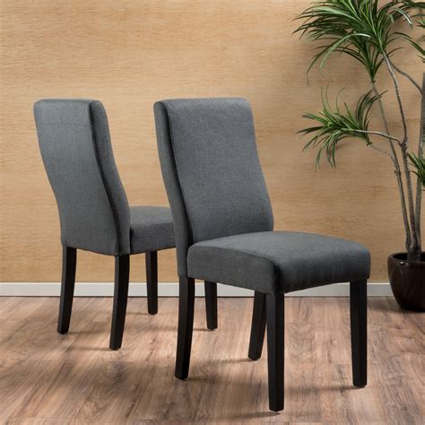 grey fabric metal dining chairs|dark gray upholstered dining chairs.